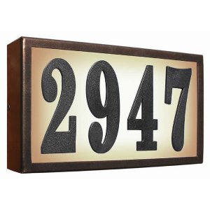 Qualarc SRST-AB60-BRZ Serrano (standard) Lighted Address Plaque Do It 