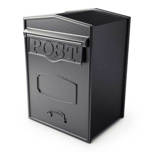 Qualarc LSF-LS05-BLK Bloomsbury Rear Retrieval Mailbox (black Color)