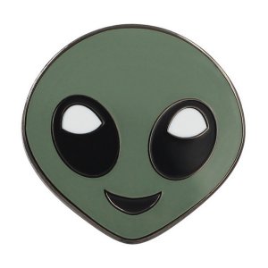 Real 727 Alien Emoji  Enamel Pin For Your Life