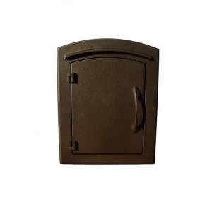 Qualarc MAN-1400-BZ Manchester Non-locking Column Mount Mailbox Plain 