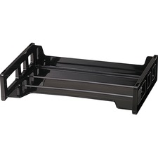 Officemate OIC 21002 Oic Black Side-loading Desk Trays - 2.8 Height X 