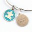 Gleeful RT-EVERYON-AQUA-NEC Everyone Belongs Token Charm  Necklace