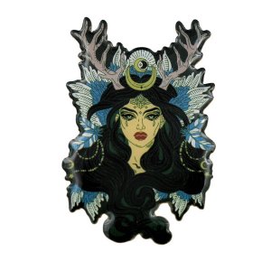 Real 10266 Enchantress Pin - Sorceress Wiccan Druid Or Witchy Enamel P