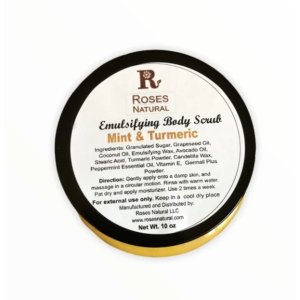 Roses 619793527238 Emulsifying Body Scrub - Turmeric  Mint 10oz