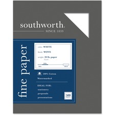 Neenah SOU 13C Southworth 100% Cotton Business Paper - Letter - 8 12 X