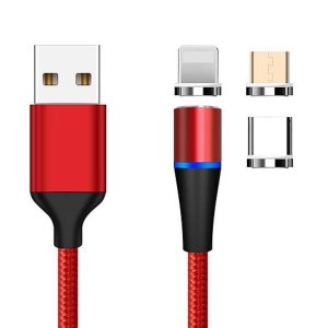 Ineye 1302 Magnetic 3 In 1 Quick Charge 3a Cable: Red