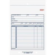 Dominion RED 5L320 Rediform 2-part Carbonless Sales Forms - 50 Sheet(s