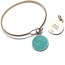 Gleeful RT-SHINEBR-AQUA-BRA Shine Bright Token Bracelet  Charm