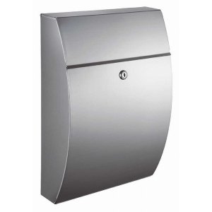 Qualarc WF-0906A Glacial Locking Mailbox, Stainless Steel