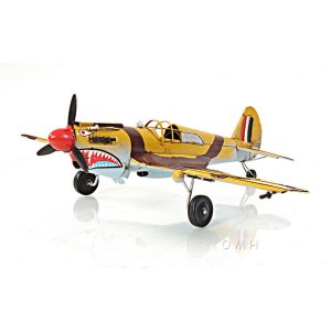 Old AJ004 1941 Curtiss Hawk 81a American Ground-attack Model Aircraft-