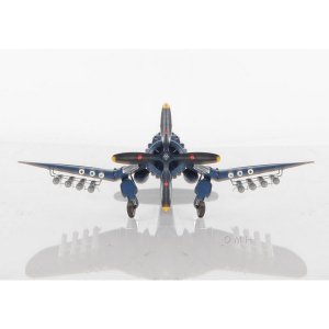 Old AJ002 1944 F4u Corsair Model Fighter Plane- 1:31 Scale