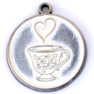 Gleeful RT-RUNNETH-VANI-NEC Runneth Over Token Charm  Necklace (18 Inc