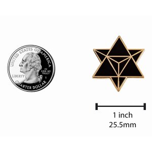 Real 7908 Star Merkaba  Star Tetrahedron(gold)  Enamel Pin For Your Li