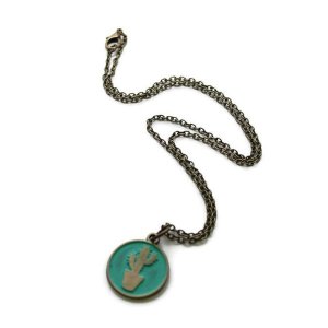 Gleeful RT-CANTTO-TURQ-NEC Can't Touch This Token Charm  Necklace