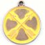 Gleeful RT-YOURWAY-SUNF-NEC Your Own Way Token Charm  Necklace (18 Inc