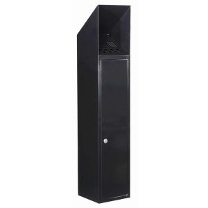 Qualarc WF-L1028S Newark Free Standing Cigarette Ash Receptacle, Black