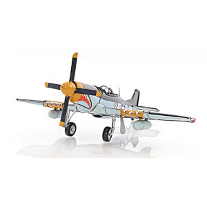 Old AJ003 World War Ii 1943 Grey Mustang P-51 Fighter-bomber Plane Rep