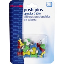 Officemate OIC 92600 Oic Plastic Precision Push Pins - 0.5 Length X 0.