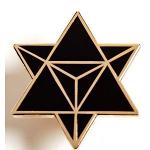 Real 1300 Star Merkaba  Star Tetrahedron  Enamel Pin For Your Life