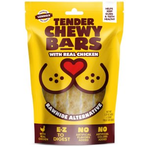 Lennox 82401 Alternative Rawhide Tender Chewy Bars With Real Chicken (