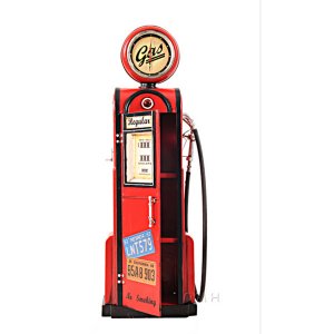 Old AJ012 Antique Gas Pump Replica With Functional Clock- 1:4 Scale