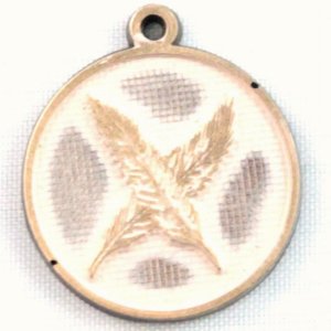 Gleeful RT-WARRIOR-SAND-NEC Warrior Token Charm  Necklace (18 Inches)