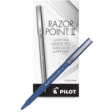 Pilot PIL 11003 Razor Point Ii Marker Pens - Super Fine Pen Point - 0.