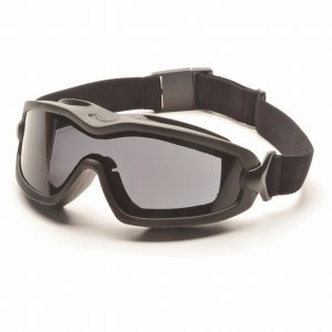 Sportsmans 5000121 Pyramex V2g-plus Goggles Black Strap Gray Dual Af L