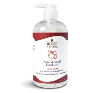 Roses 744790579031 Natural Hand Soap - Geranium 9oz