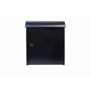 Qualarc WF-W1701BK Leece Wall Mounted Mailbox In Black With Combo Lock