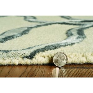 Homeroots.co 374958 27 X 96 Silver Wool Or Viscose Rug