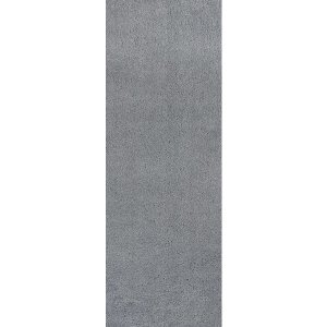 Homeroots.co 353896 2' X 7' Runner Polyester Grey Area Rug