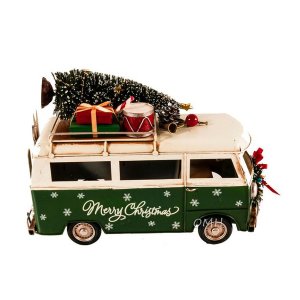 Old AR037 Handmade 1960s Volkswagen Bus Christmas Model