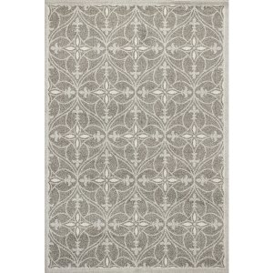 Homeroots.co 353455 3'x5' Uv Treated Polypropylene Grey Area Rug