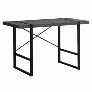 Homeroots.co 355720 23.75 X 49 X 30 Greyblack Metal  Computer Desk