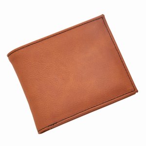 Creative 2348 Leatherette Bill Fold, Caramel 4.50 X 3.75