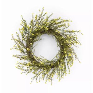 Melrose 78236DS Mini Floral Wreath 18d Plasticpolyfoam