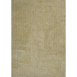 Homeroots.co 353920 3' X 5' Polyester Yellow Heather Area Rug