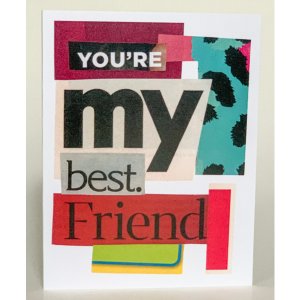 Barnes SQ2610223 You're My Best Friend Greeting Card (pack Of 6)