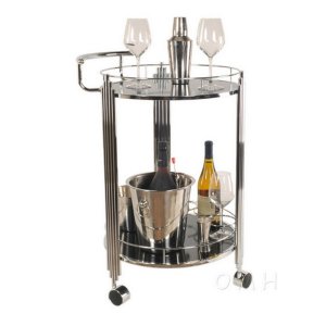 Old AH003 Anne Home - 2-tiered Round Serving Trolley