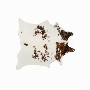 Homeroots.co 317276 72 X 84 Salt  Pepper Cowhide Rug - Sp Chocolatewhi