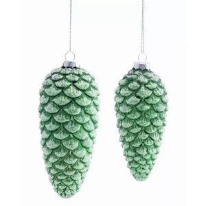 Melrose 80872DS Pine Cone Ornament (set Of 6) 6h, 6.5h Glass