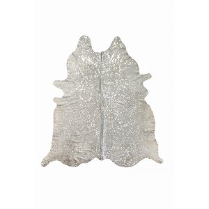 Homeroots.co 294256 72 X 84 Gray And Silver Cowhide - Area Rug