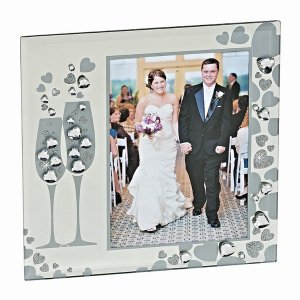 Creative 23201 Sparkling Goblets 5 X 7 Frame, 8.5 X 8.5