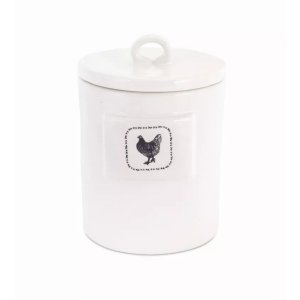 Melrose 74544DS Chicken Canister (set Of 4) 4.5 X 6.5h Stoneware