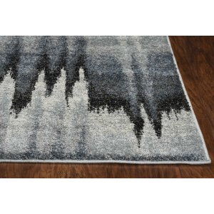 Homeroots.co 374851 3'x5' Blue Ivory Polypropylene Area Rug