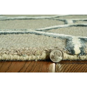 Homeroots.co 374973 27 X 96 Mocha Wool Or Viscose Rug