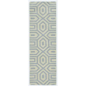 Homeroots.co 354089 2' X 7' Runner Wool Grey Area Rug