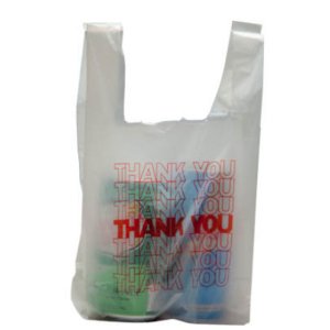 International MB-T-12TK Thank You Shopping Bags 0.65 Mil  6 X 3 X 12