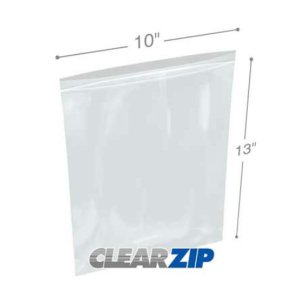 International CZ41013 Clearzip Lock Top Bags  10 X 13 4 Mil